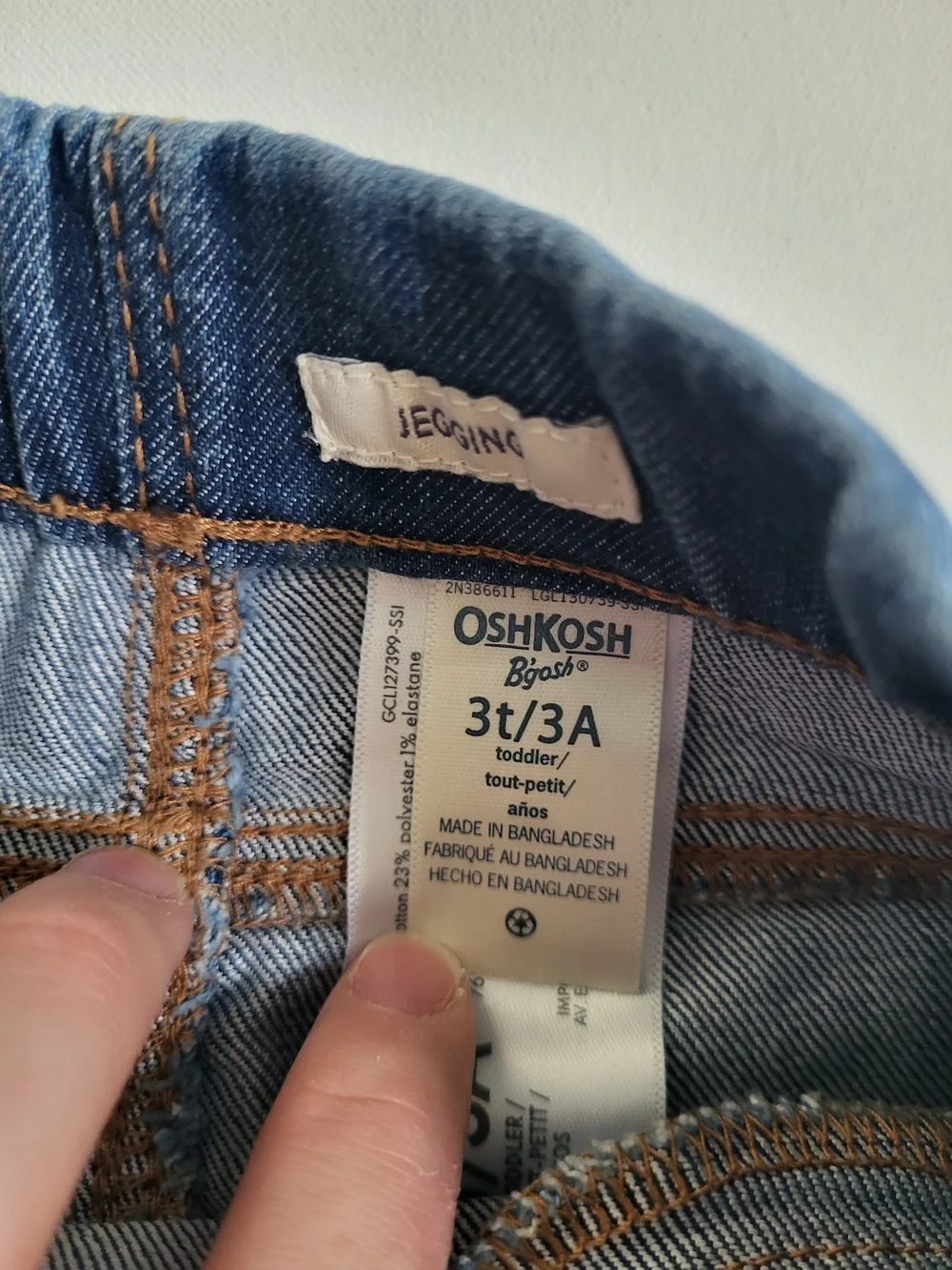 OshKosh B'gosh Toddler Blue Denim Jeggings NWOT